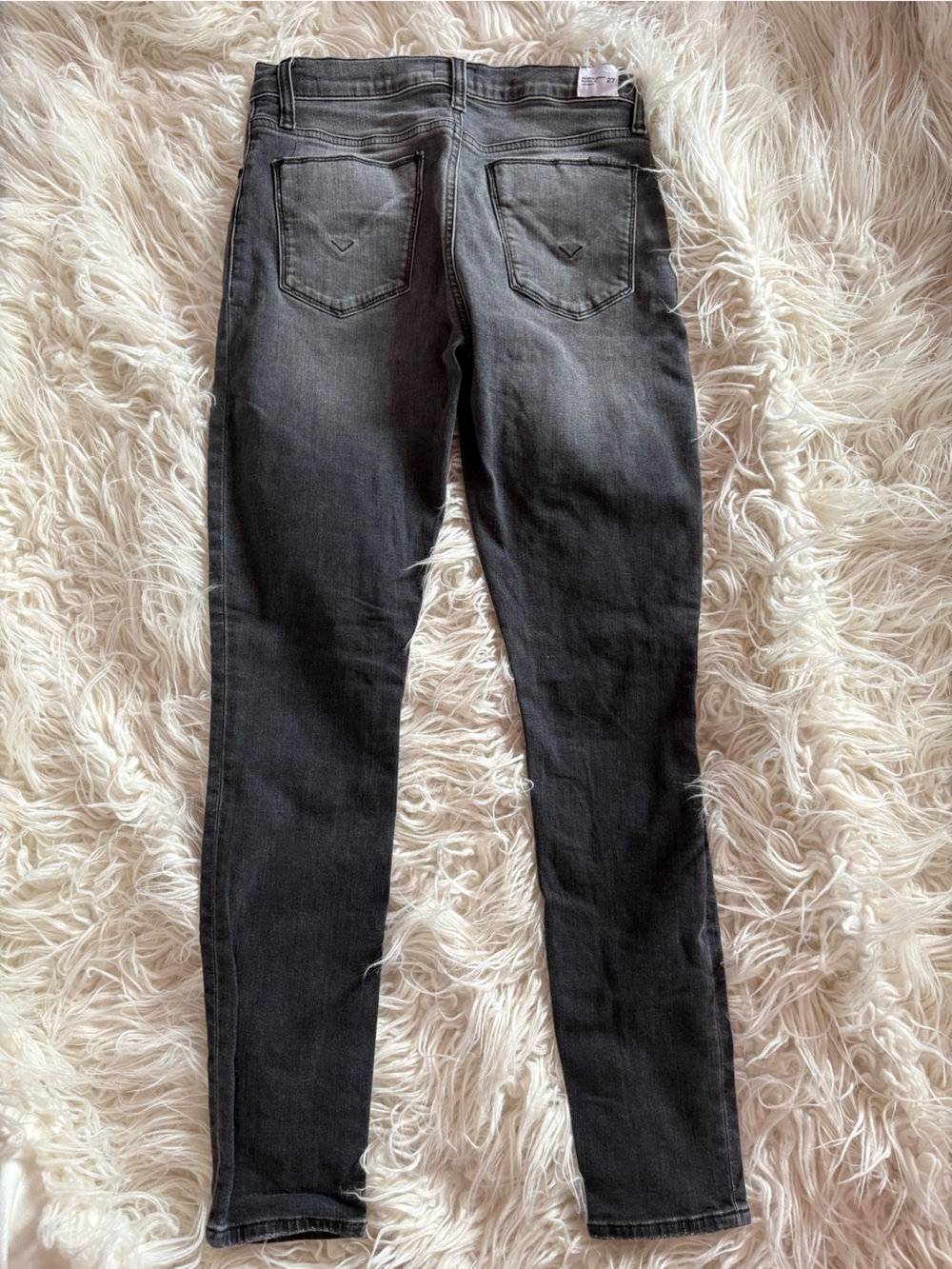HUDSON Natalie Super Skinny Faded Black Grey Denim Jeans Size 27 - Picture 4 of 5